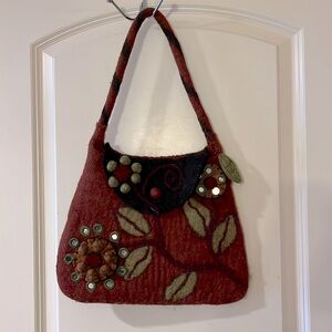 Rising Tide wool felted bag